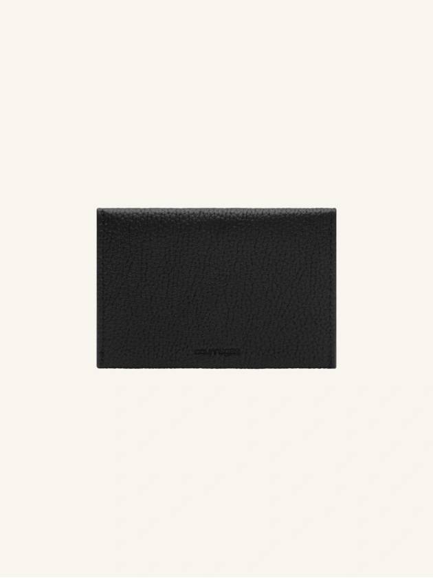 Logo Envelope Leather Card Holder Black - COURREGES - BALAAN 3