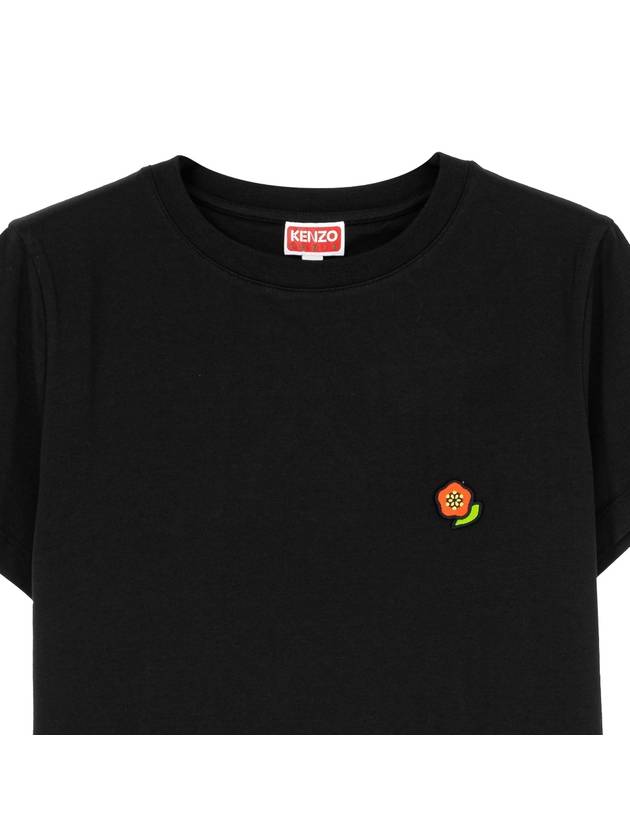 Pop Embroidered Short Sleeve T-Shirt Black - KENZO - BALAAN 3