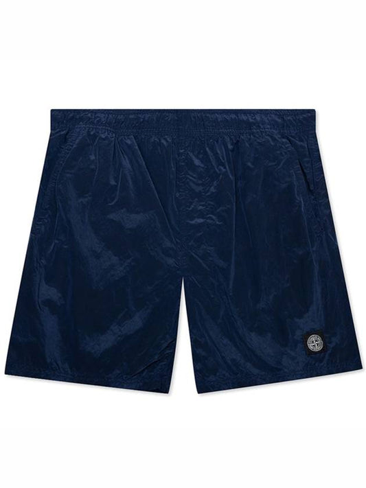 Men's Logo Patch Nylon Metal Swim Shorts Avio Blue - STONE ISLAND - BALAAN 2