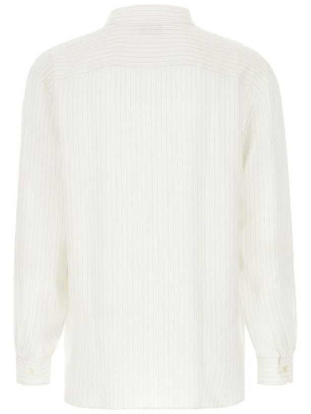 Long Sleeve Shirt 712700Y1I539782 P24 BEIGE GRIS NOIR - SAINT LAURENT - BALAAN 3