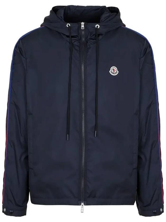 Men's Hattab Hooded Jacket Navy - MONCLER - BALAAN 3