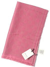 GG Logo Wool Muffler Pink - GUCCI - BALAAN 4