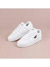 Logo Quilted Nappa Leather Low Top Sneakers White - PRADA - BALAAN 4