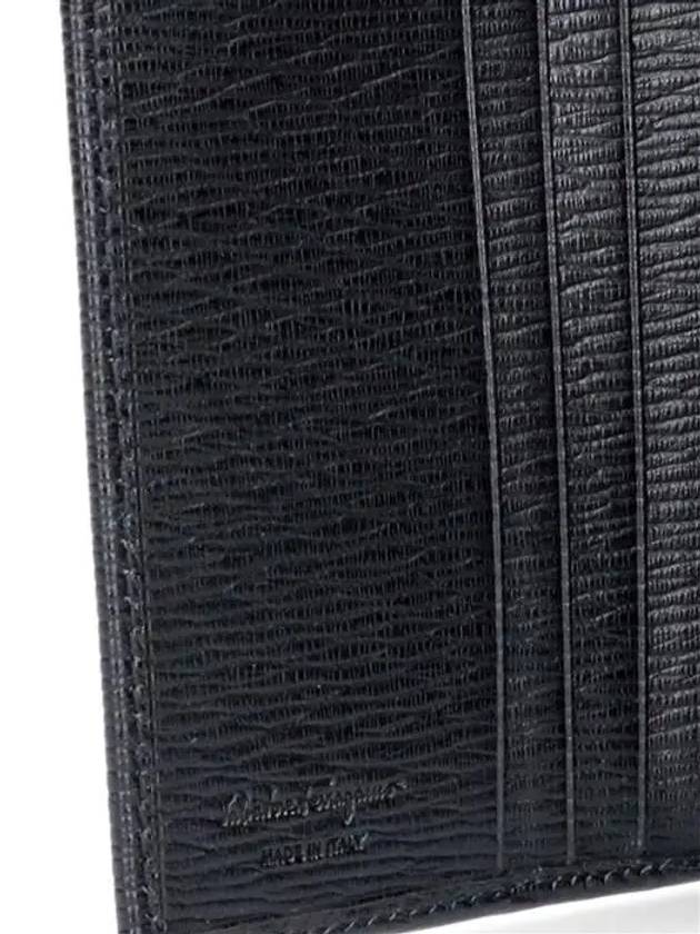 Revival Gancini Compact Half Wallet Black - SALVATORE FERRAGAMO - BALAAN 6