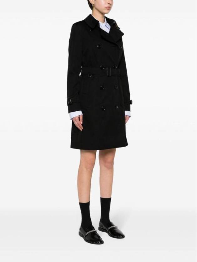 Chelsea Cotton Trench Coat Black - BURBERRY - BALAAN 6