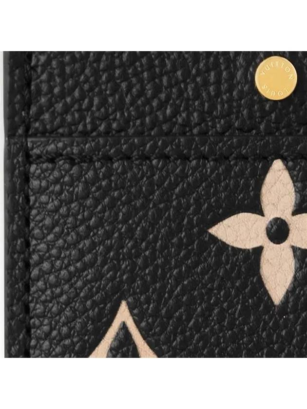 Monogram Empreinte Leather Card Wallet Black - LOUIS VUITTON - BALAAN 3