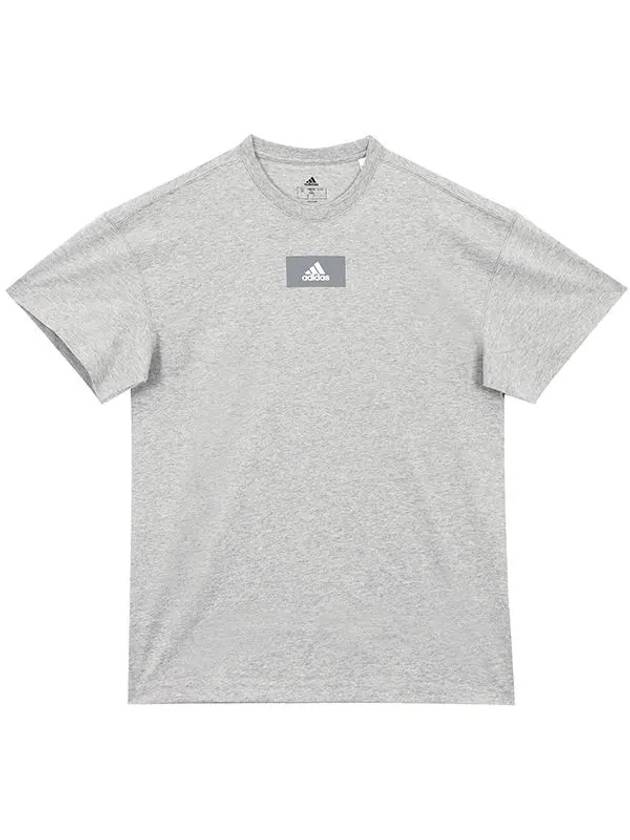 Men's Essentials Feelvivid Short Sleeve T-Shirt Grey - ADIDAS - BALAAN 3