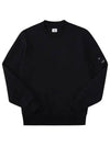 Diagonal Raised Fleece Sweatshirt Black - CP COMPANY - BALAAN 2