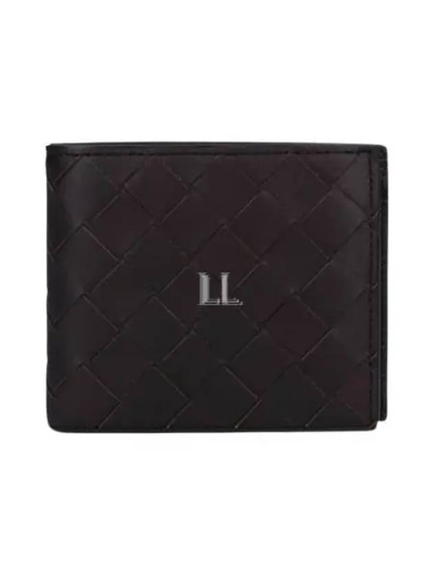 Intrecciato Coin Pocket Bifold Half Wallet Black - BOTTEGA VENETA - BALAAN 2