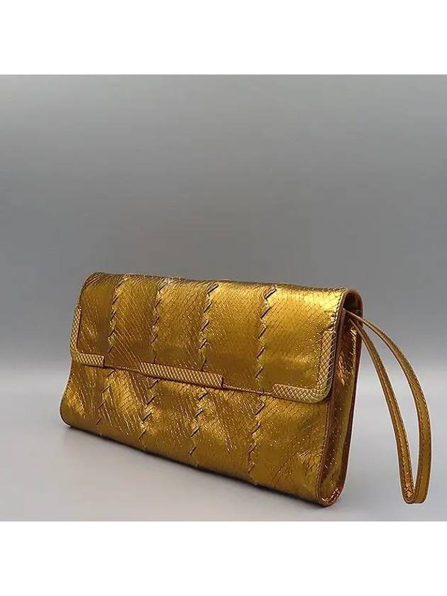 gold clutch bag - BOTTEGA VENETA - BALAAN 3