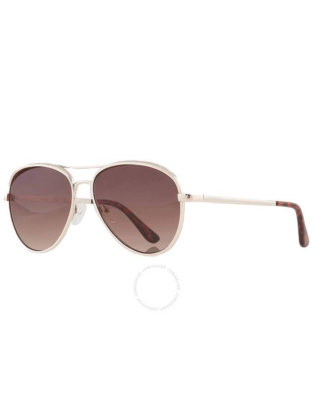 Guess Factory Brown Gradient Pilot Ladies Sunglasses GF0350 32F 59 - GUESS - BALAAN 3