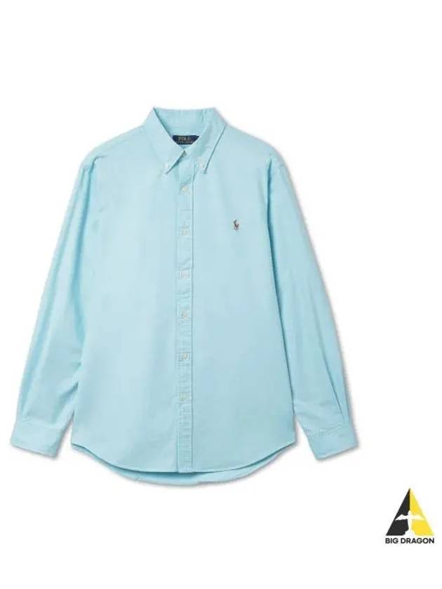 Custom fit Oxford shirt blue - POLO RALPH LAUREN - BALAAN 1