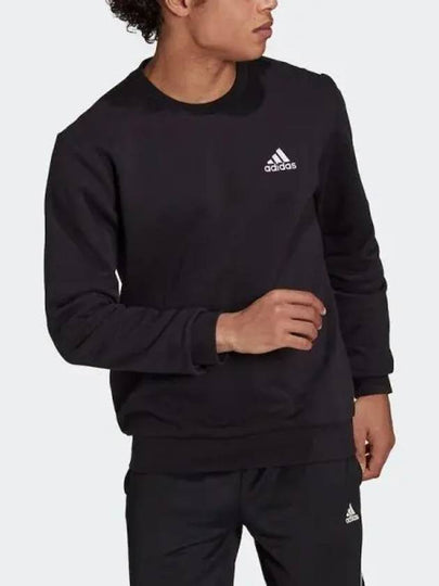 Essential Feel Cozy Fleece Sweatshirt Black - ADIDAS - BALAAN 2