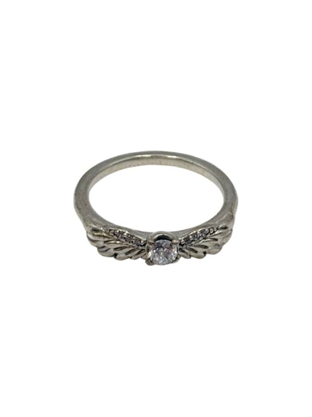 Women's Sparkling Angel Wings Ring Silver - PANDORA - BALAAN 2