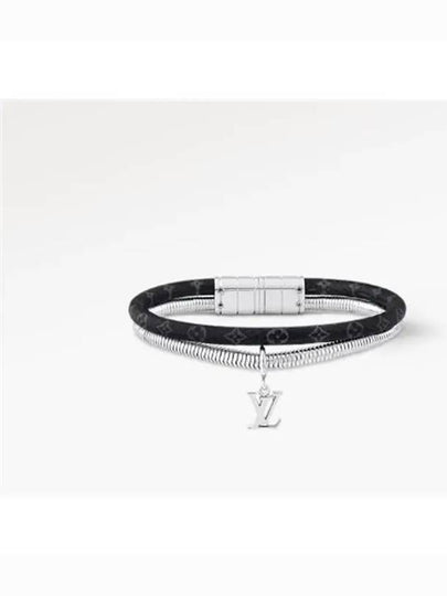 Monogram Swirl Bracelet Black Silver - LOUIS VUITTON - BALAAN 2