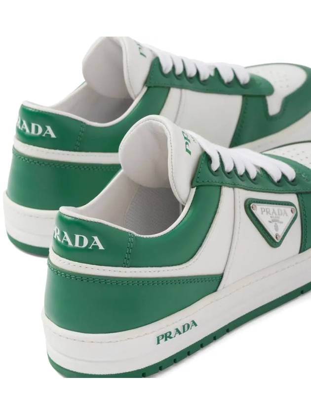 Triangle Logo Downtown Women s Leather Sneakers 1E792M - PRADA - BALAAN 5