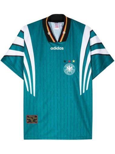 Germany 1996 Away Jersey Short Sleeve T-Shirt Green - ADIDAS - BALAAN 1