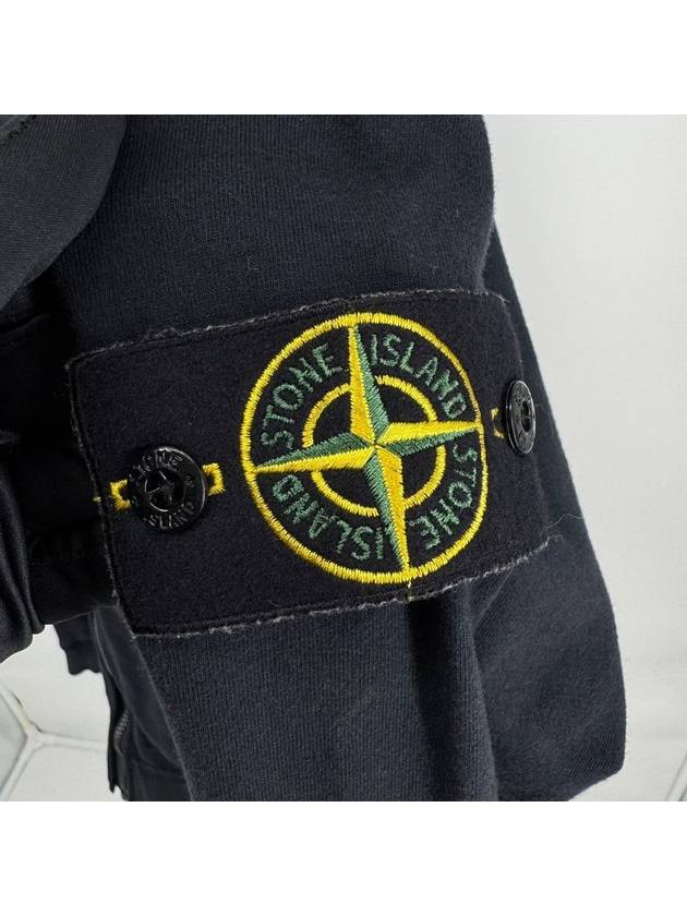 Hooded zip up navy size L - STONE ISLAND - BALAAN 4