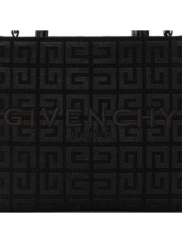 Mini G-Tote Shopping Bag In 4G Embroidery Black - GIVENCHY - BALAAN 9