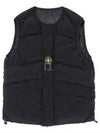 Econyl Reversible Compass Logo Vest Black - STONE ISLAND - BALAAN 2