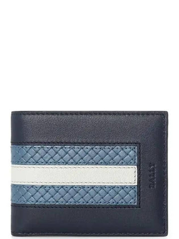 6CC BEVYE Half Wallet 11 Navy Sky BEVYE I 137 - BALLY - BALAAN 1