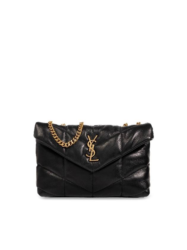 Toy Puffer Quilting Lambskin Shoulder Bag Black - SAINT LAURENT - BALAAN 2