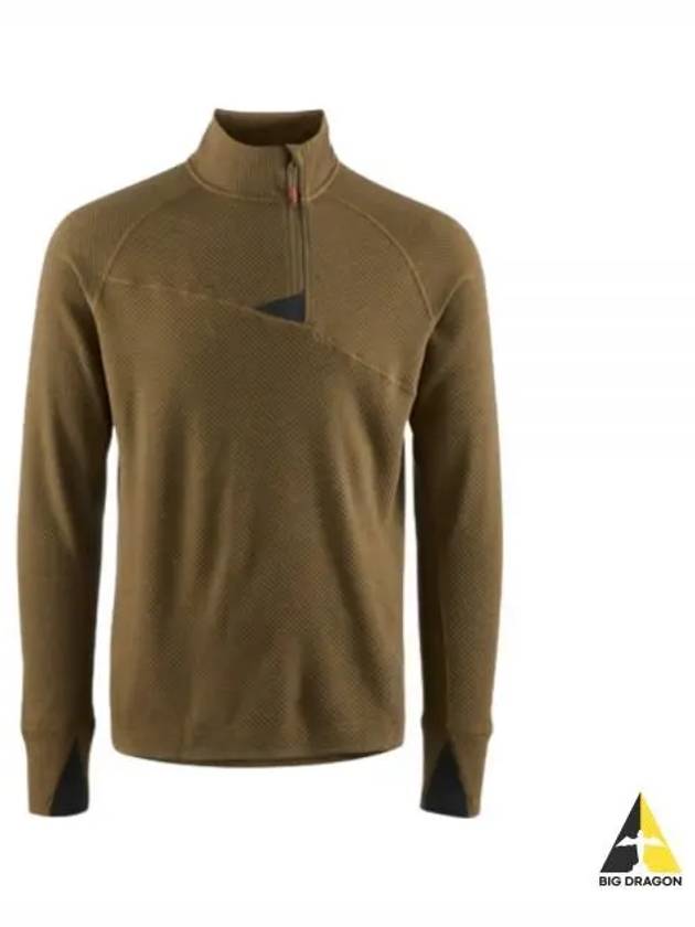 Maintenance Half Zip Sweater Man Olive 10055 510 - KLATTERMUSEN - BALAAN 2