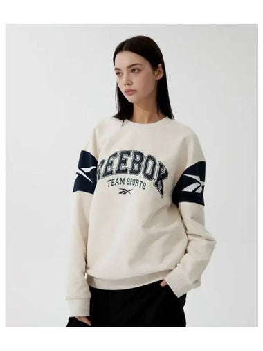 Twin Vector Sweatshirt Beige - REEBOK - BALAAN 1