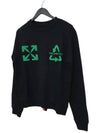 Recycling Arrow Logo Sweatshirt Black - OFF WHITE - BALAAN 4