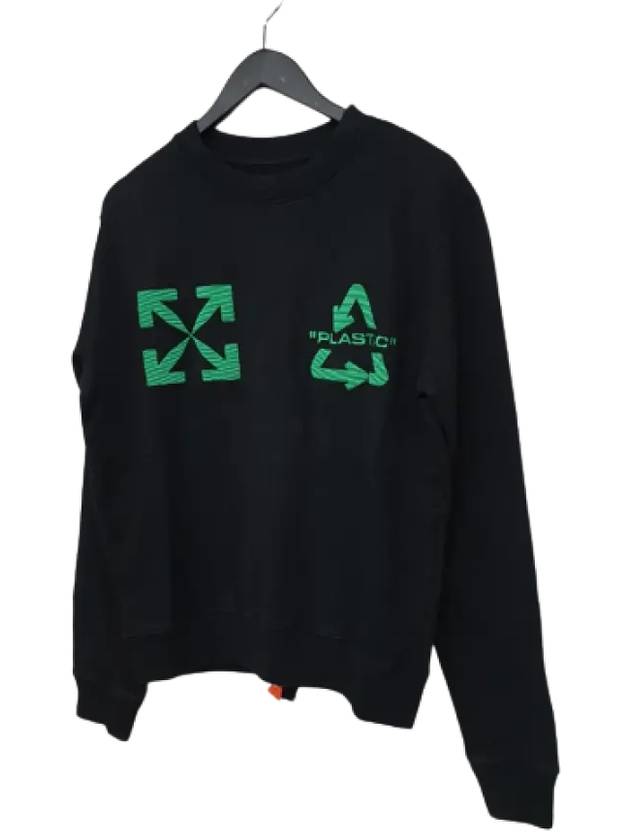 Recycling Arrow Logo Sweatshirt Black - OFF WHITE - BALAAN 4