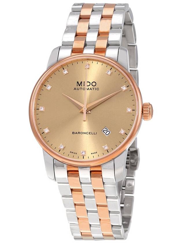 Mido Baroncelli II Gold Dial Automatic Two-tone Men's Watch M8600.9.67.1 - MIDO - BALAAN 1