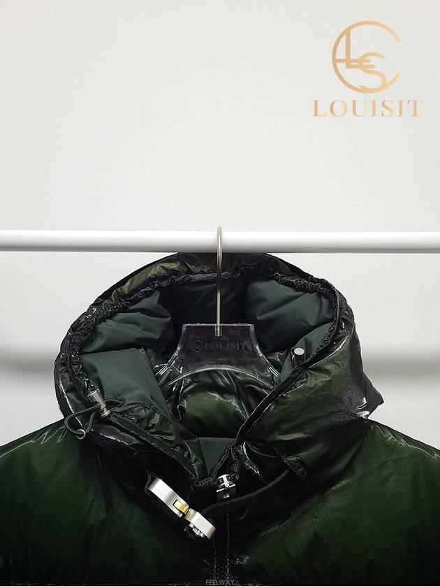 Used luxury goods Lewis It 1 Montclair Alix almond green short down padded jumper - MONCLER - BALAAN 2