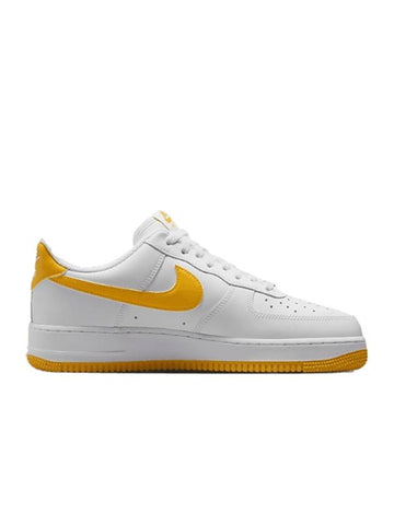 Air Force 1 07 Low Top Sneakers White Yellow - NIKE - BALAAN 1