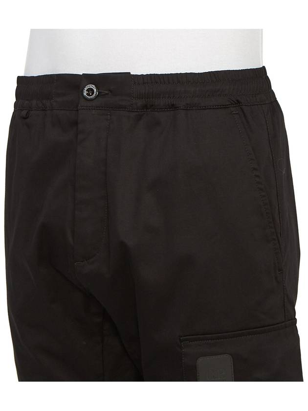 Drawstring Waist Satin Cargo Straight Pants Black - CP COMPANY - BALAAN 8