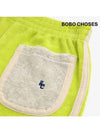 Kids Green Terry Shorts Light 124AC065 300 - BOBO CHOSES - BALAAN 4