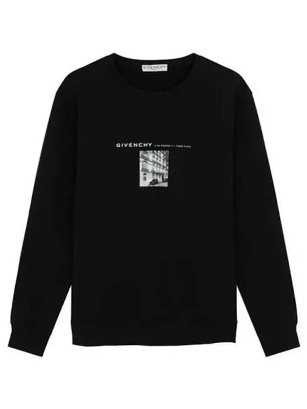 Graphic Print Sweatshirt Black - GIVENCHY - BALAAN 2