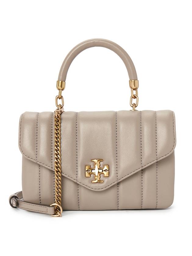 Kira Mini Top Handle Cross Bag Beige - TORY BURCH - BALAAN 1