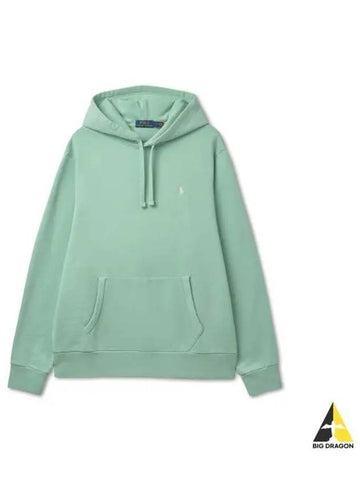 loop back terry hoodie green - POLO RALPH LAUREN - BALAAN 1