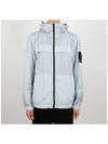 Crinkle Reps Hooded Jacket Sky Blue - STONE ISLAND - BALAAN 3