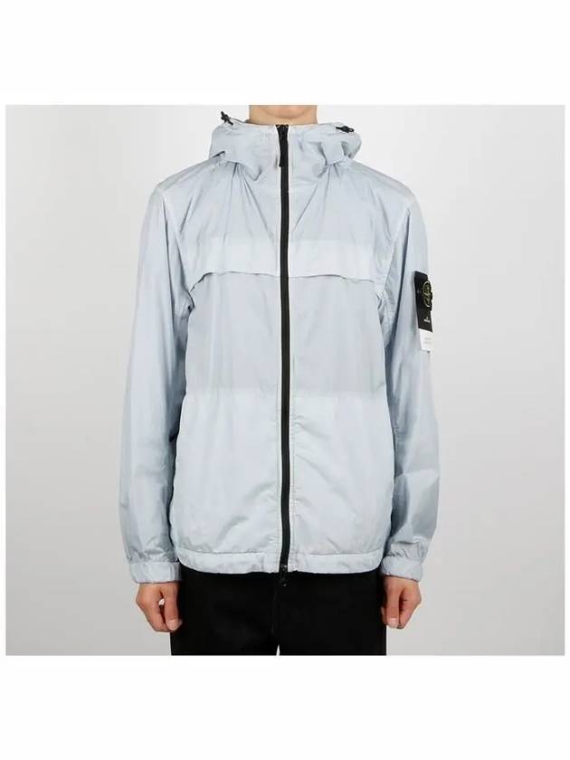 Crinkle Reps Hooded Jacket Sky Blue - STONE ISLAND - BALAAN 3