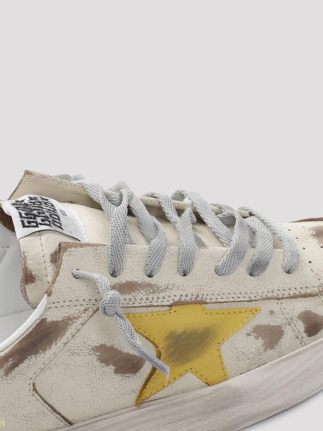 Stardan Leather Low Top Sneakers Off White - GOLDEN GOOSE - BALAAN 5