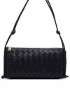 Intrecciato Nappa Leather Shoulder Bag Black - BOTTEGA VENETA - BALAAN 2