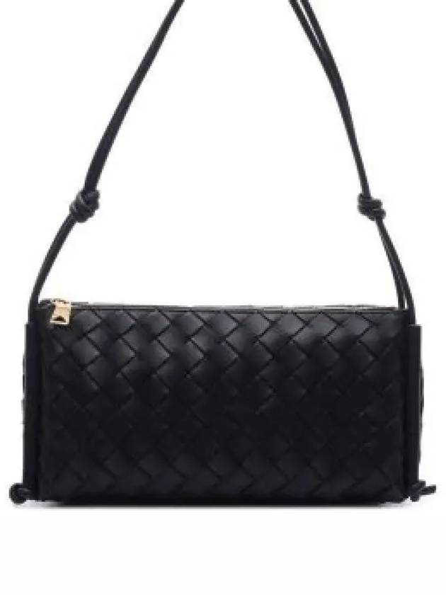 Intrecciato Nappa Leather Shoulder Bag Black - BOTTEGA VENETA - BALAAN 2