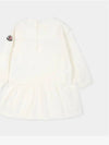 Moncler Baby Logo Dress Ivory - MONCLER - BALAAN 2