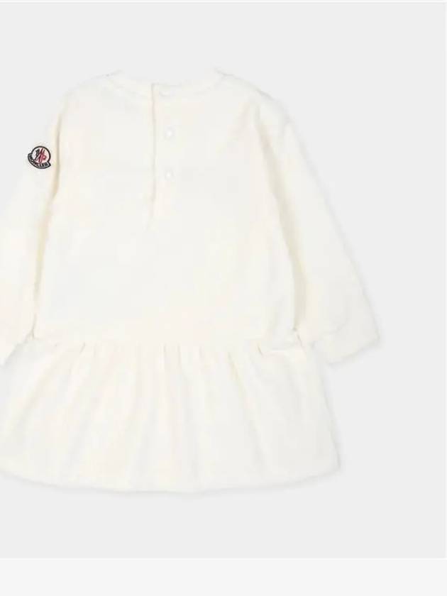 Moncler Baby Logo Dress Ivory - MONCLER - BALAAN 2