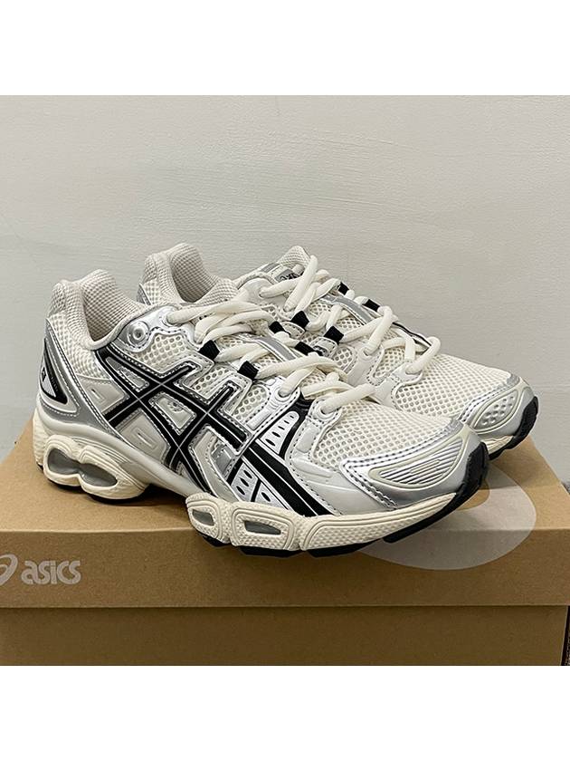 Gel Nimbus 9 Low Top Sneakers White Black Sliver - ASICS - BALAAN 3