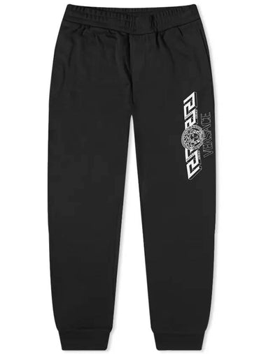 Greek Medusa Print Track Pants Black - VERSACE - BALAAN 1