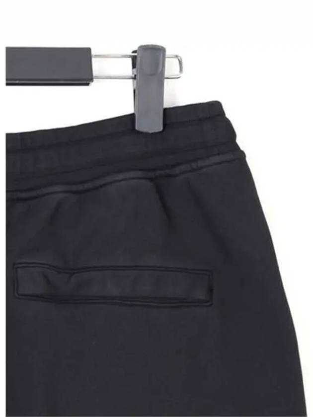 Fleece Bermuda Shorts Black - STONE ISLAND - BALAAN 7