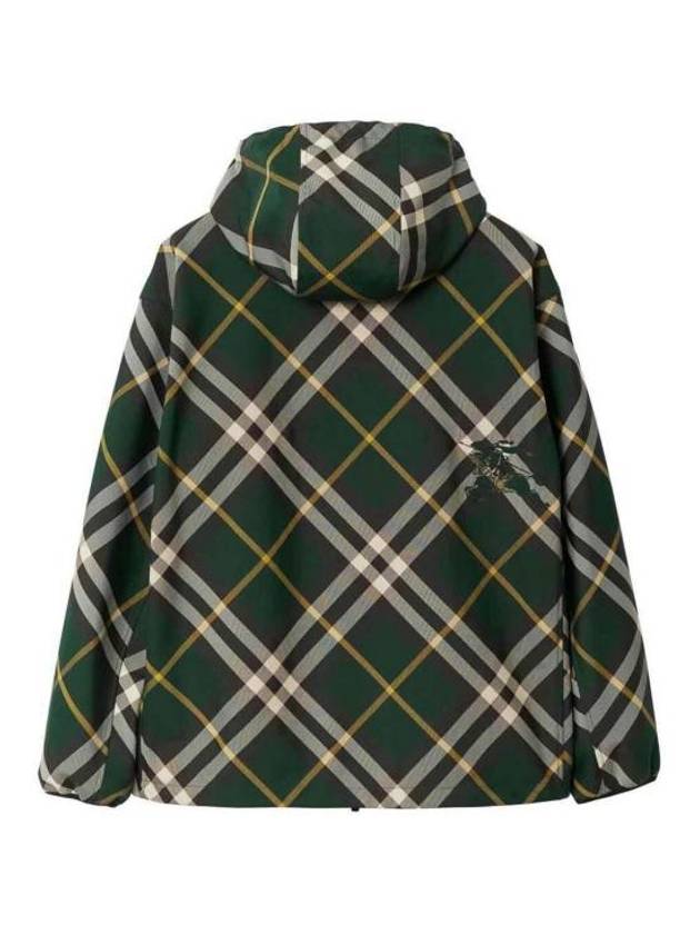 Check Pattern Hoodie Zip-Up Ivy - BURBERRY - BALAAN 4