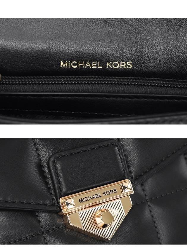 Soho Small Quilted Shoulder Bag Black - MICHAEL KORS - BALAAN.